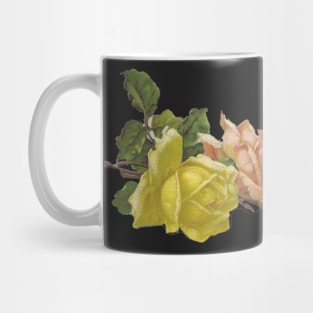 Yellow and Pink Roses Mug